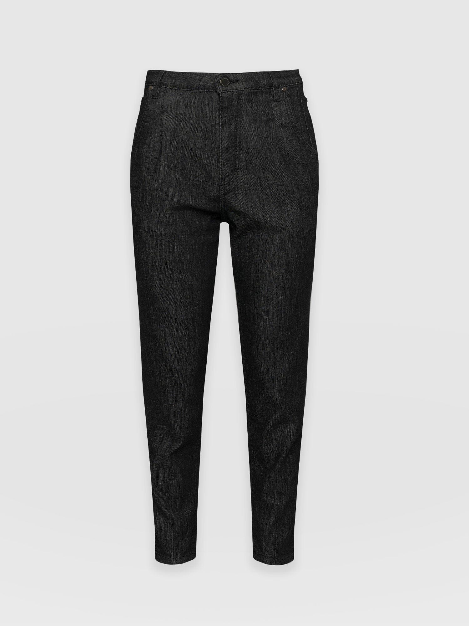 Pixie Pleat Mom Jeans Black - Women's Jeans | Saint + Sofia® USA